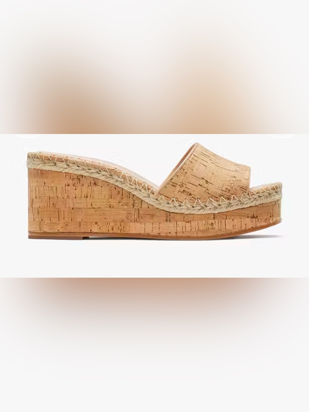 NIB kate spade Cork Wedge Cosette Slide Sandals - 7.5